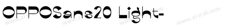 OPPOSans20 Light字体转换